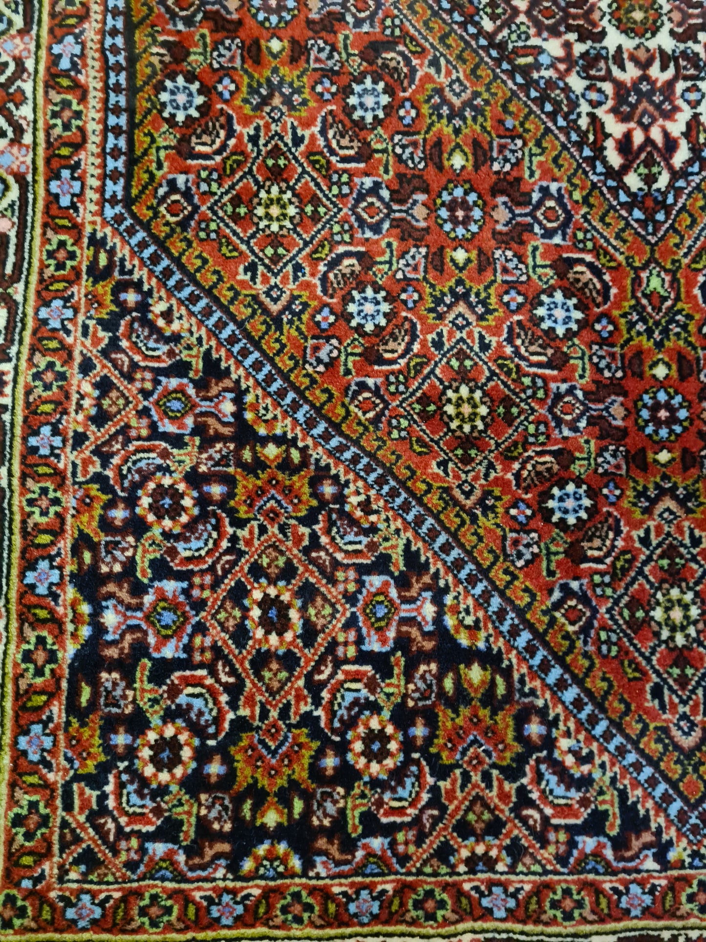 Perserteppich Orientteppich Handgeknüpfter Teppich Bidjar 143x91cm