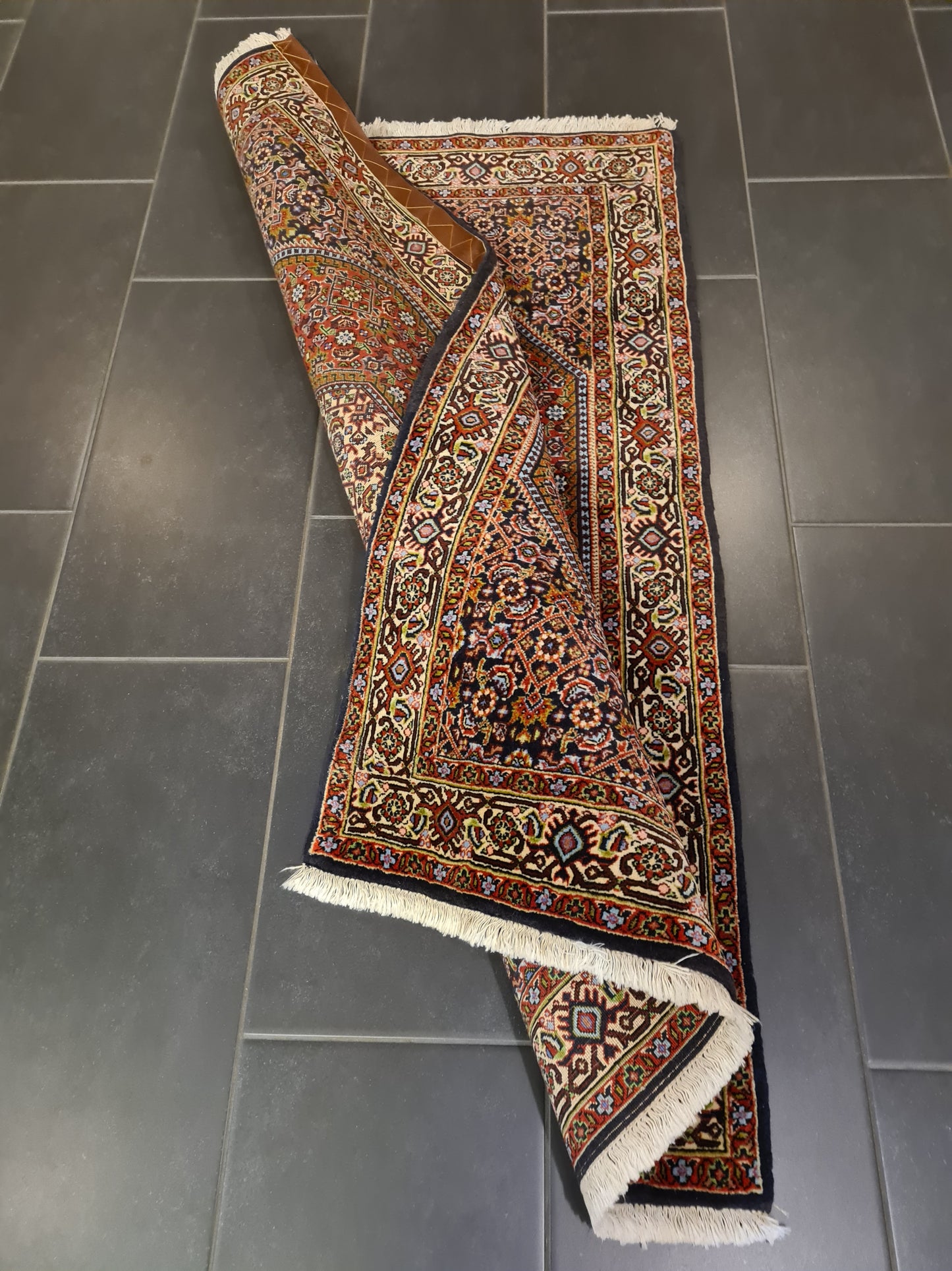 Perserteppich Orientteppich Handgeknüpfter Teppich Bidjar 143x91cm