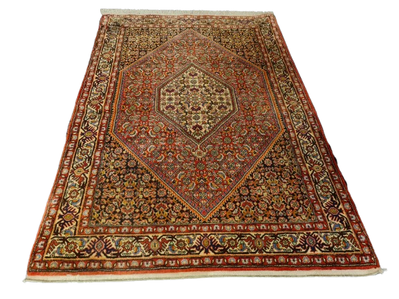 Perserteppich Orientteppich Handgeknüpfter Teppich Bidjar 163x107cm