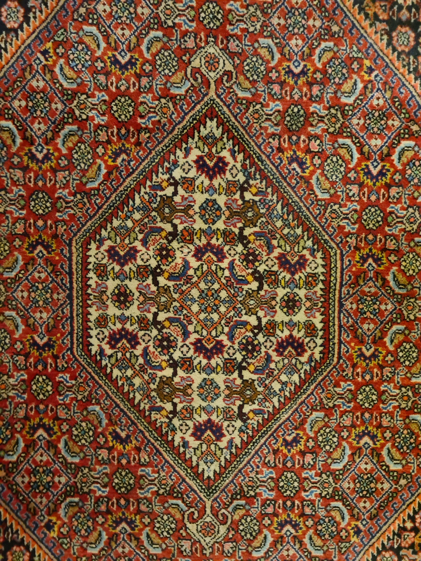 Perserteppich Orientteppich Handgeknüpfter Teppich Bidjar 163x107cm