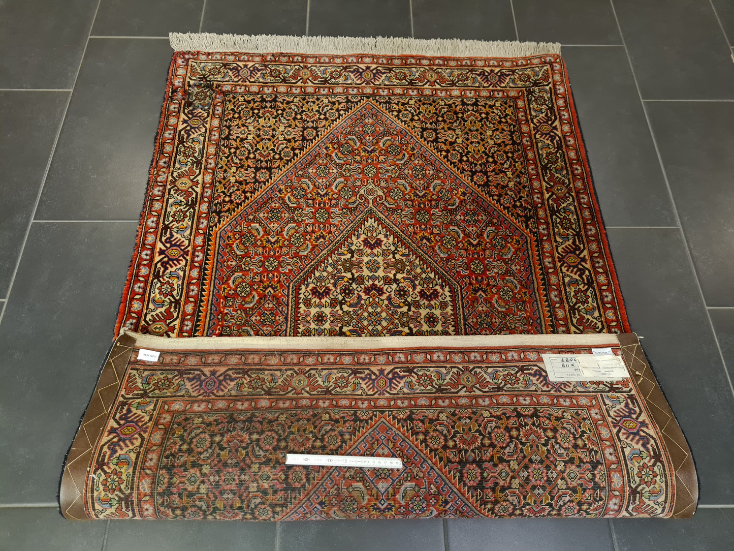 Perserteppich Orientteppich Handgeknüpfter Teppich Bidjar 163x107cm