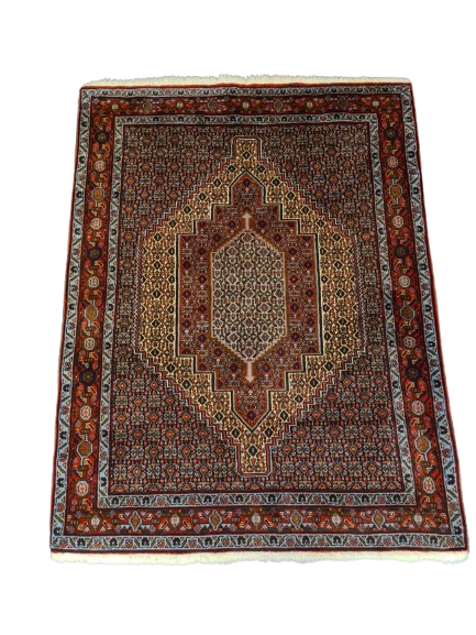 Perserteppich Orientteppich Handgeknüpfter Teppich Senneh Bidjar 163x124cm