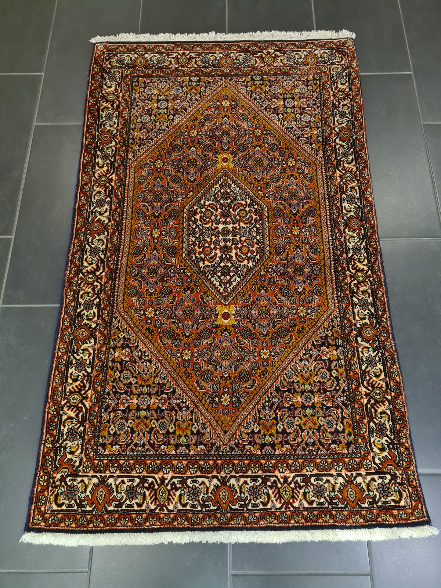 Perserteppich Orientteppich Handgeknüpfter Teppich Bidjar 150x87cm