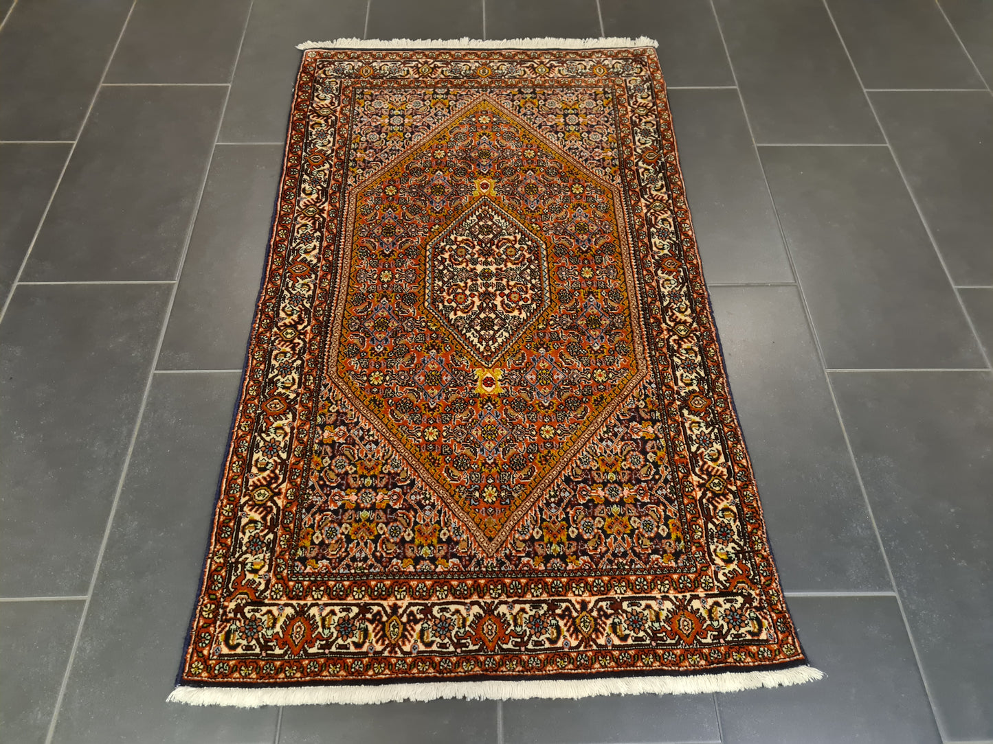 Perserteppich Orientteppich Handgeknüpfter Teppich Bidjar 150x87cm