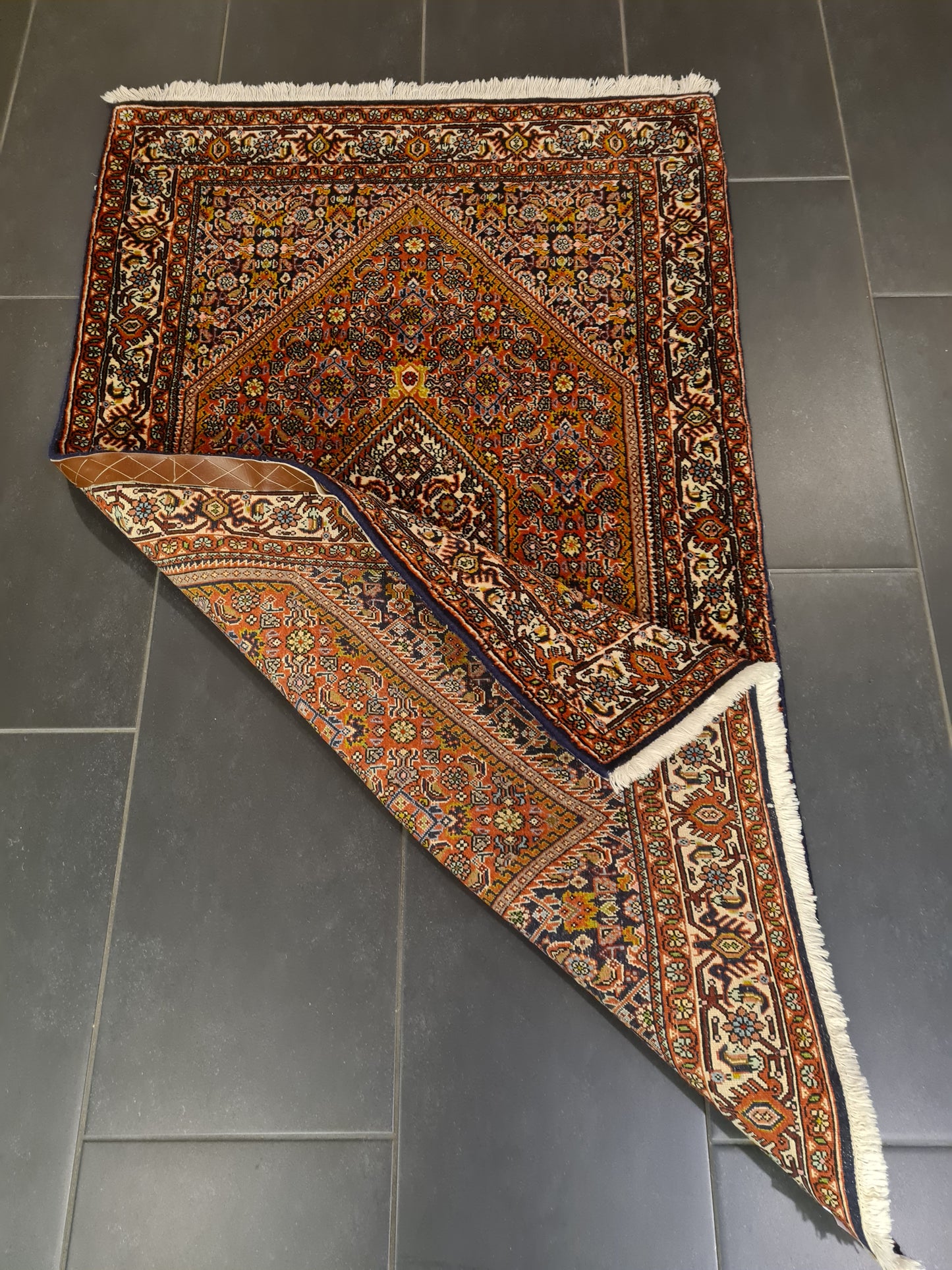 Perserteppich Orientteppich Handgeknüpfter Teppich Bidjar 150x87cm