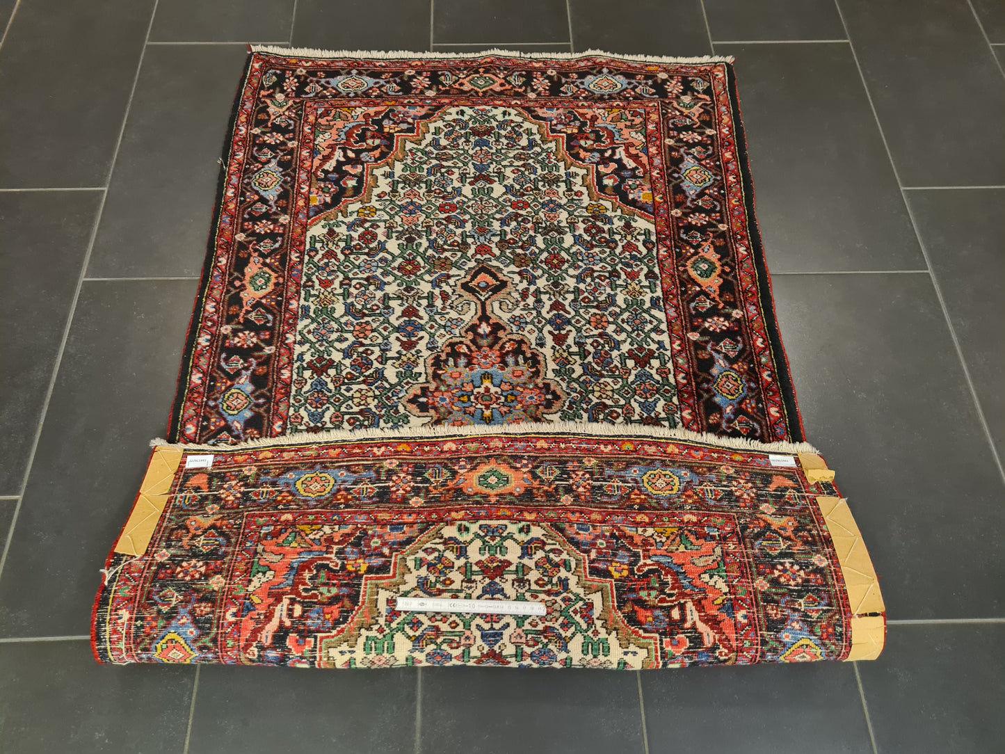 Perserteppich Orientteppich Handgeknüpfter Teppich Bidjar antik 160x102cm