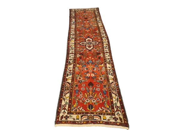 Perserteppich Orientteppich Handgeknüpfter Sarough Hamedan 298x80cm