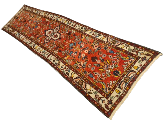 Perserteppich Orientteppich Handgeknüpfter Sarough Hamedan 298x80cm