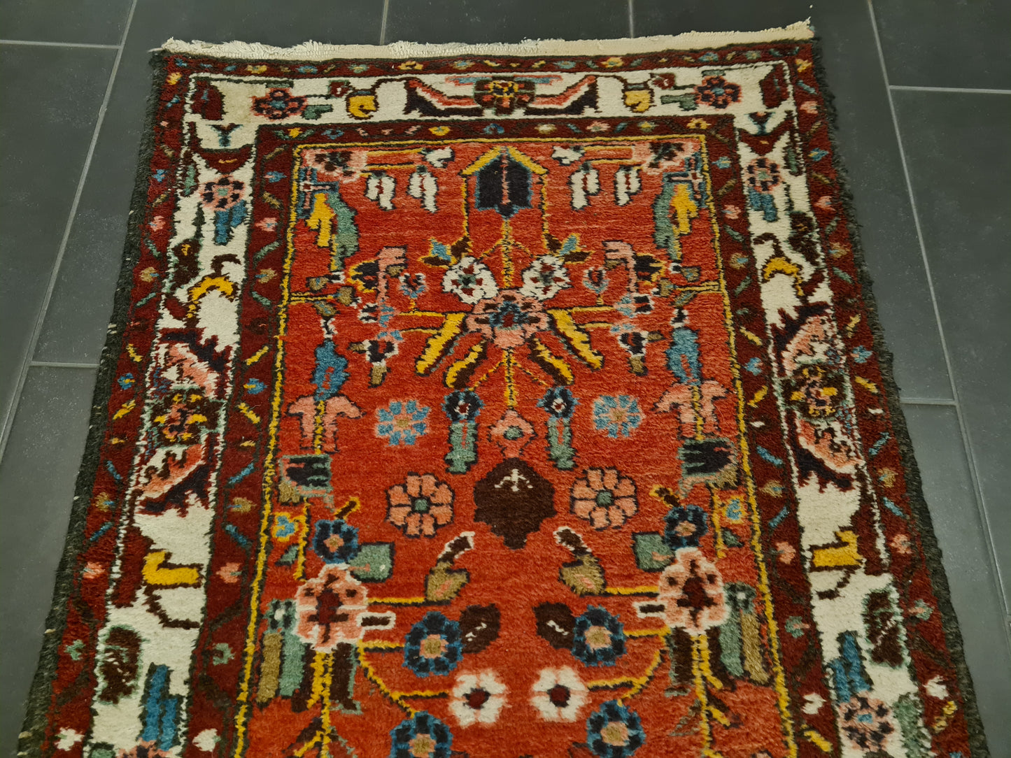 Perserteppich Orientteppich Handgeknüpfter Sarough Hamedan 298x80cm