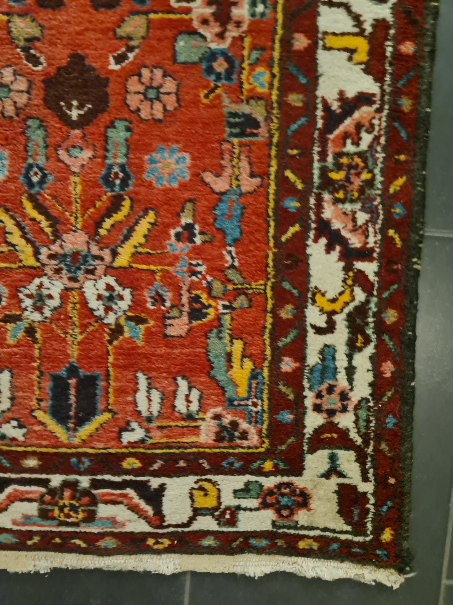 Perserteppich Orientteppich Handgeknüpfter Sarough Hamedan 298x80cm