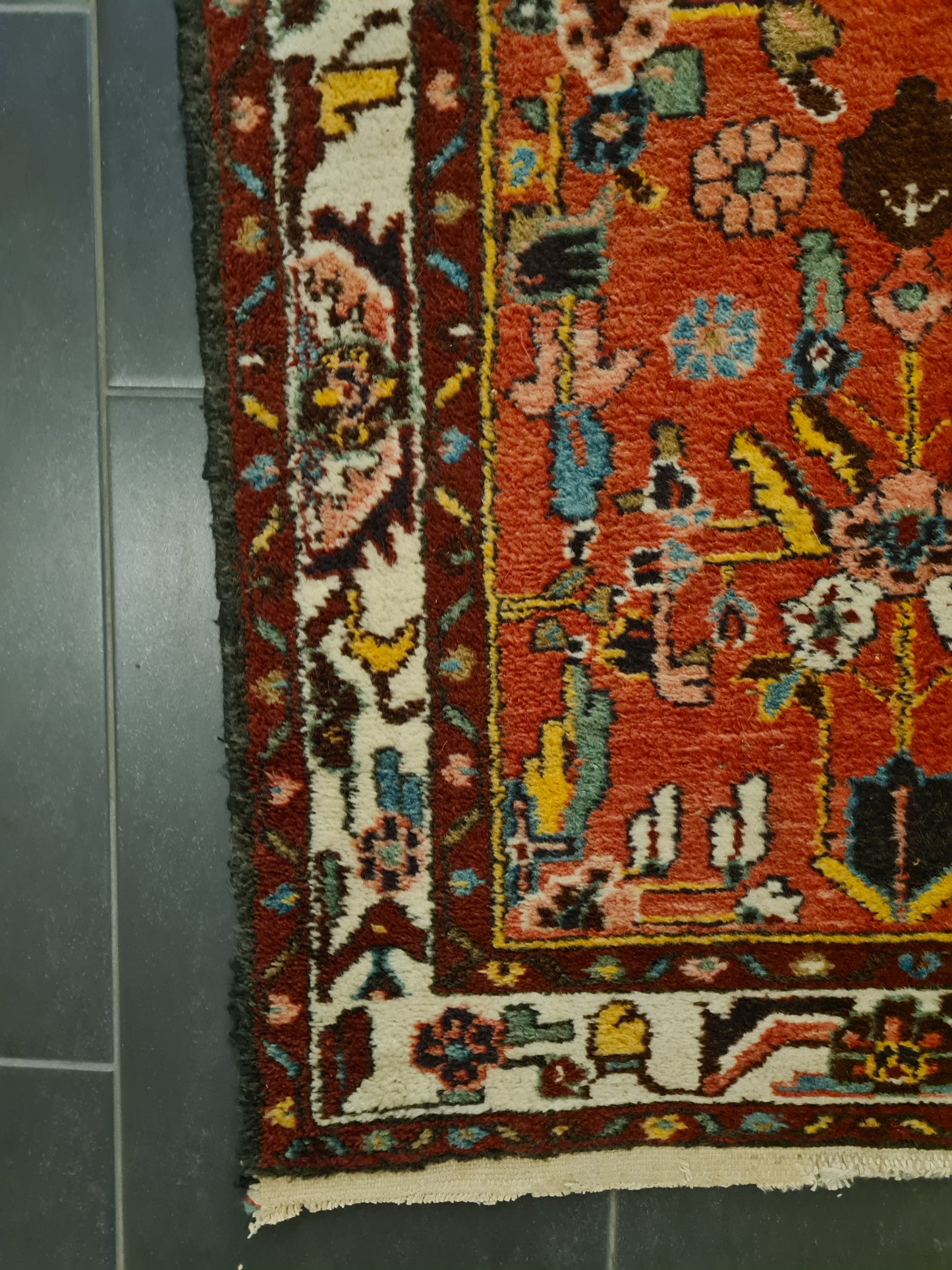 Perserteppich Orientteppich Handgeknüpfter Sarough Hamedan 298x80cm