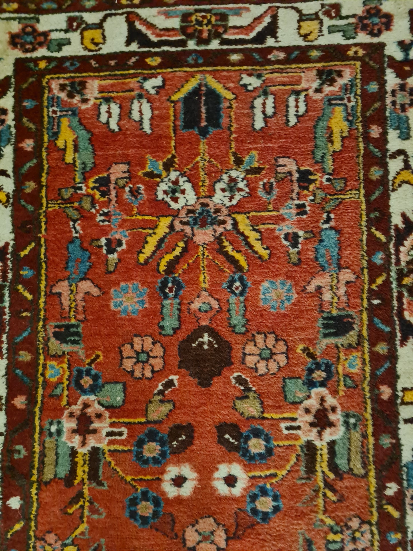 Perserteppich Orientteppich Handgeknüpfter Sarough Hamedan 298x80cm