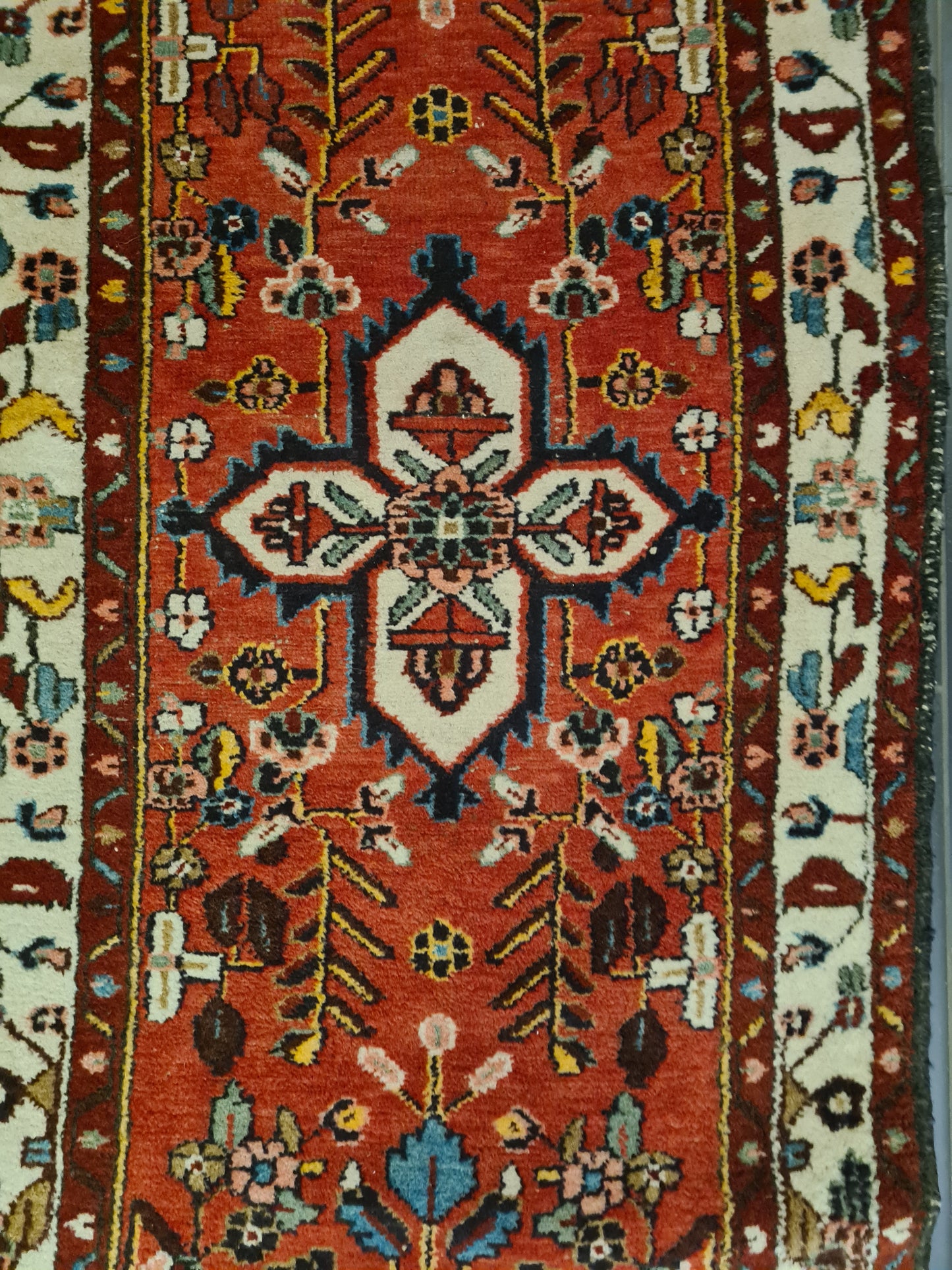 Perserteppich Orientteppich Handgeknüpfter Sarough Hamedan 298x80cm