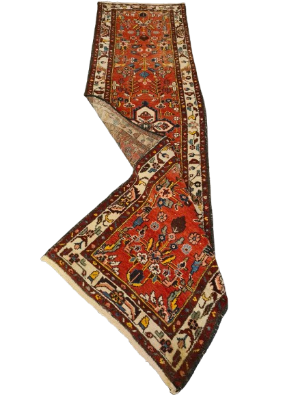 Perserteppich Orientteppich Handgeknüpfter Sarough Hamedan 298x80cm