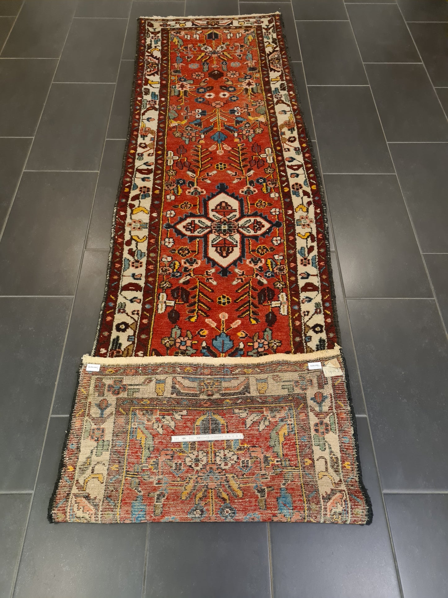 Perserteppich Orientteppich Handgeknüpfter Sarough Hamedan 298x80cm