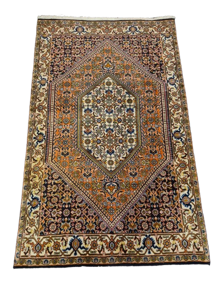 Perserteppich Orientteppich Handgeknüpfter Teppich Bidjar 135x83cm