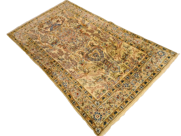 Perserteppich Orientteppich Handgeknüpfter Teppich Keshan Kork 171x102cm