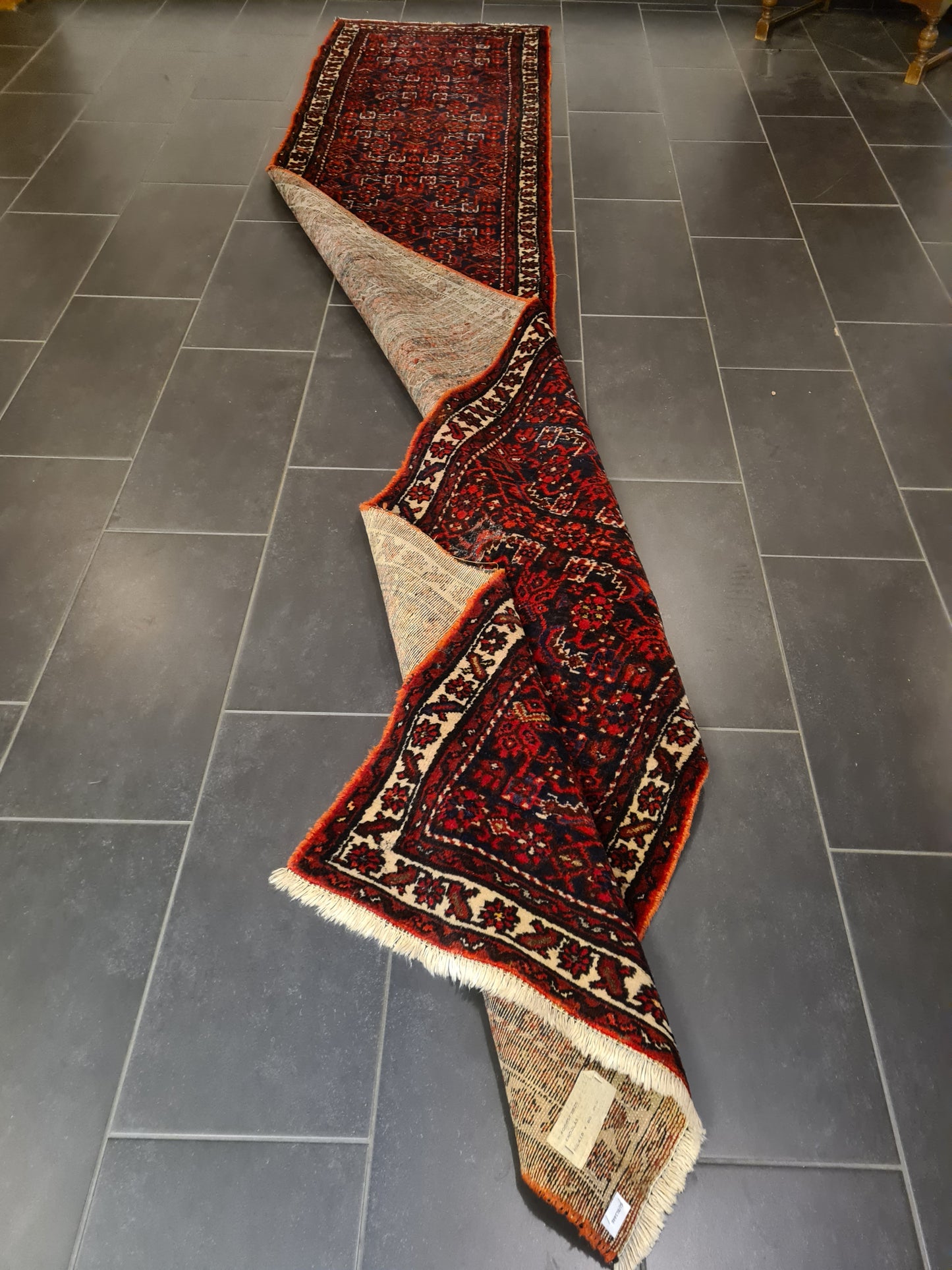 Perserteppich Orientteppich Handgeknüpfter Teppich Malaya Läufer 412x81cm