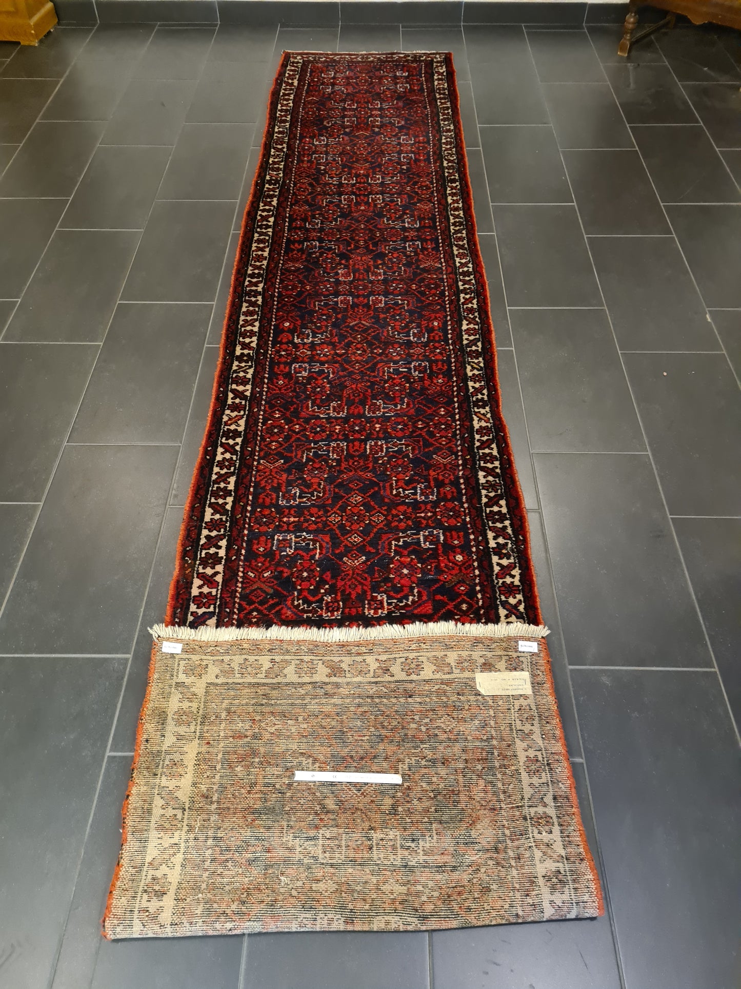 Perserteppich Orientteppich Handgeknüpfter Teppich Malaya Läufer 412x81cm