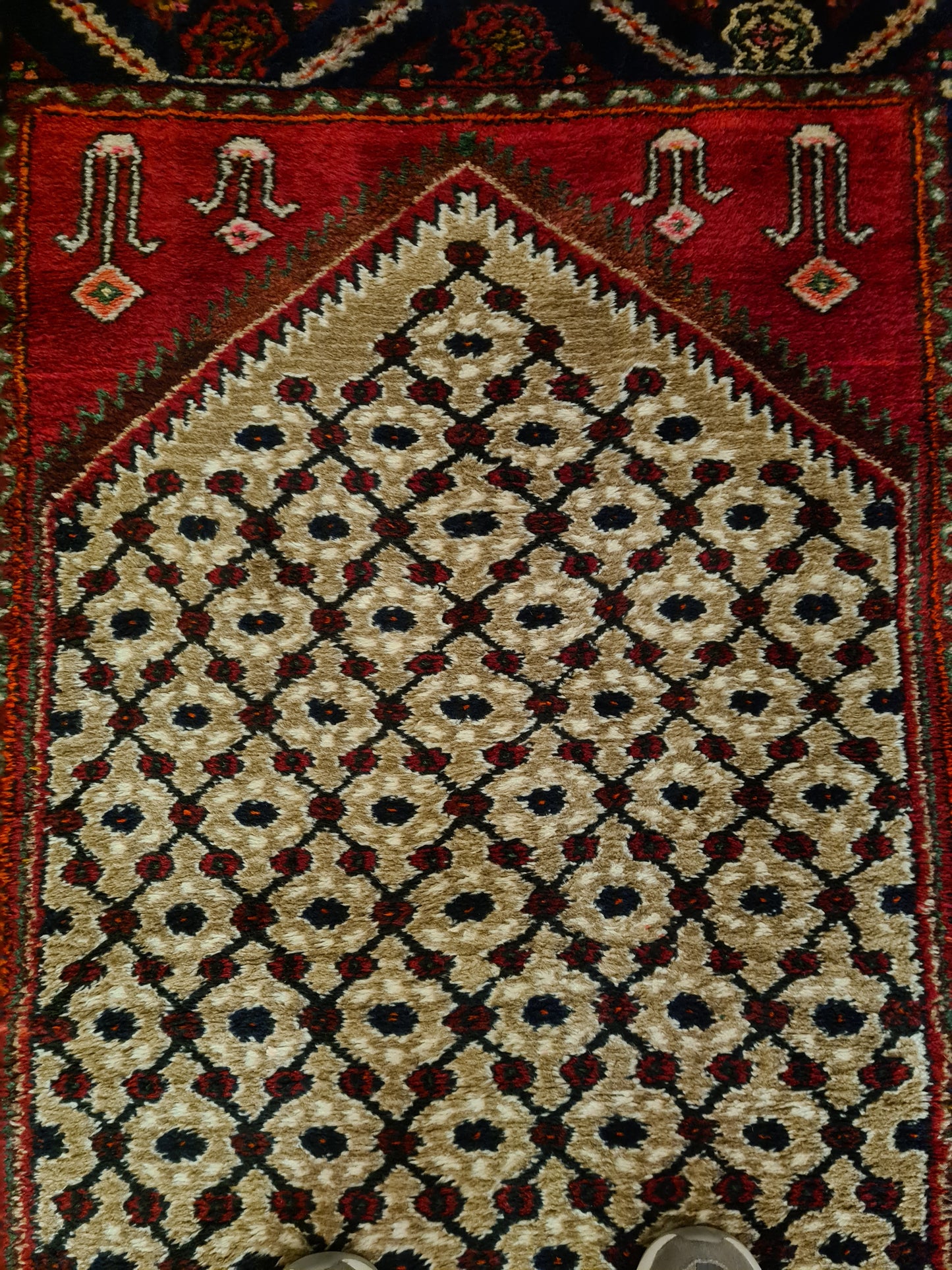 Perserteppich Orientteppich Handgeknüpfter Teppich Malaya Läufer 390x100cm