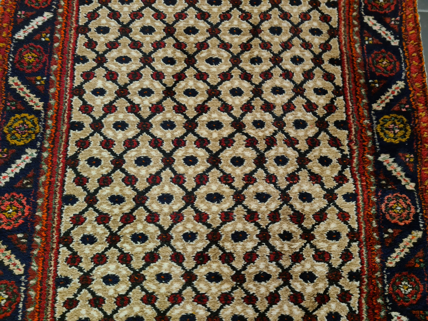 Perserteppich Orientteppich Handgeknüpfter Teppich Malaya Läufer 390x100cm