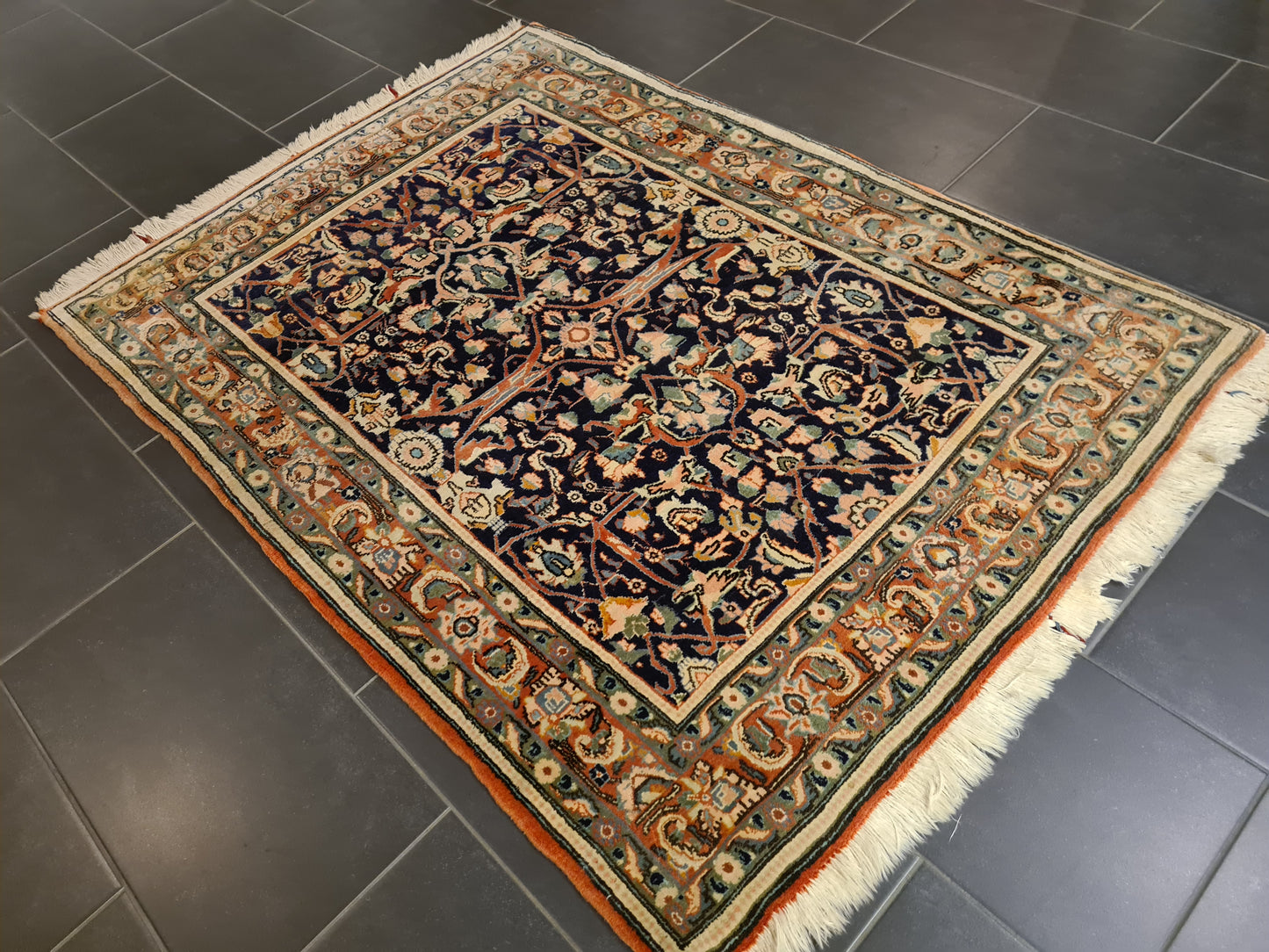 Perserteppich Orientteppich Handgeknüpfter Teppich Bidjar 163x115cm