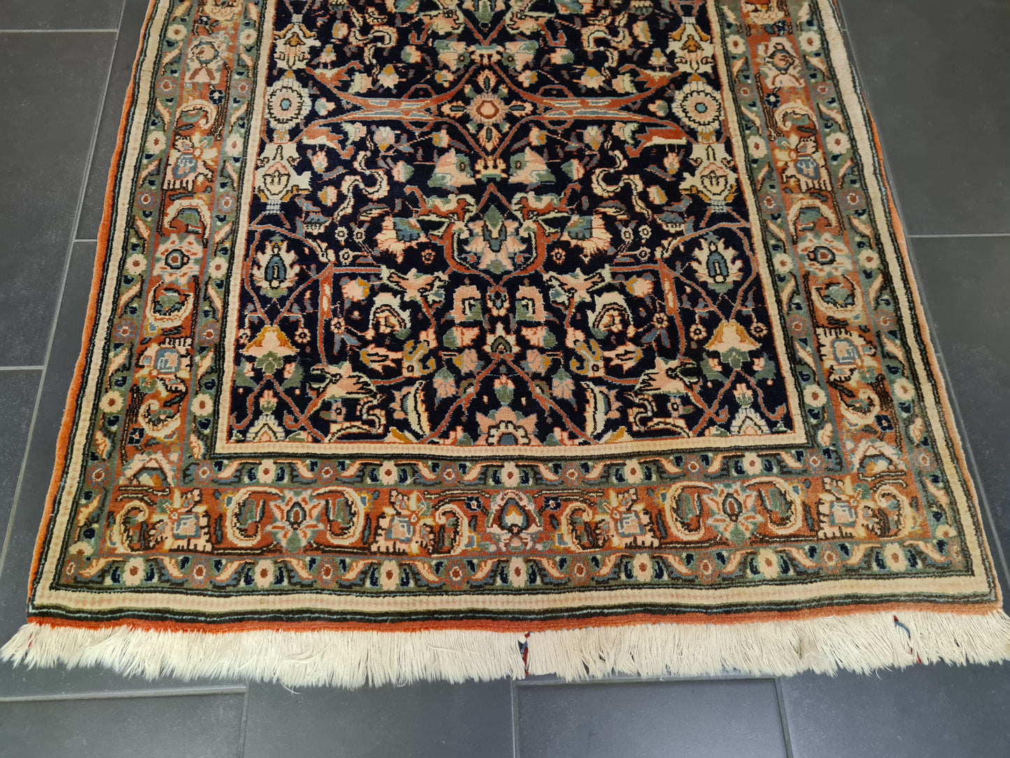 Perserteppich Orientteppich Handgeknüpfter Teppich Bidjar 163x115cm