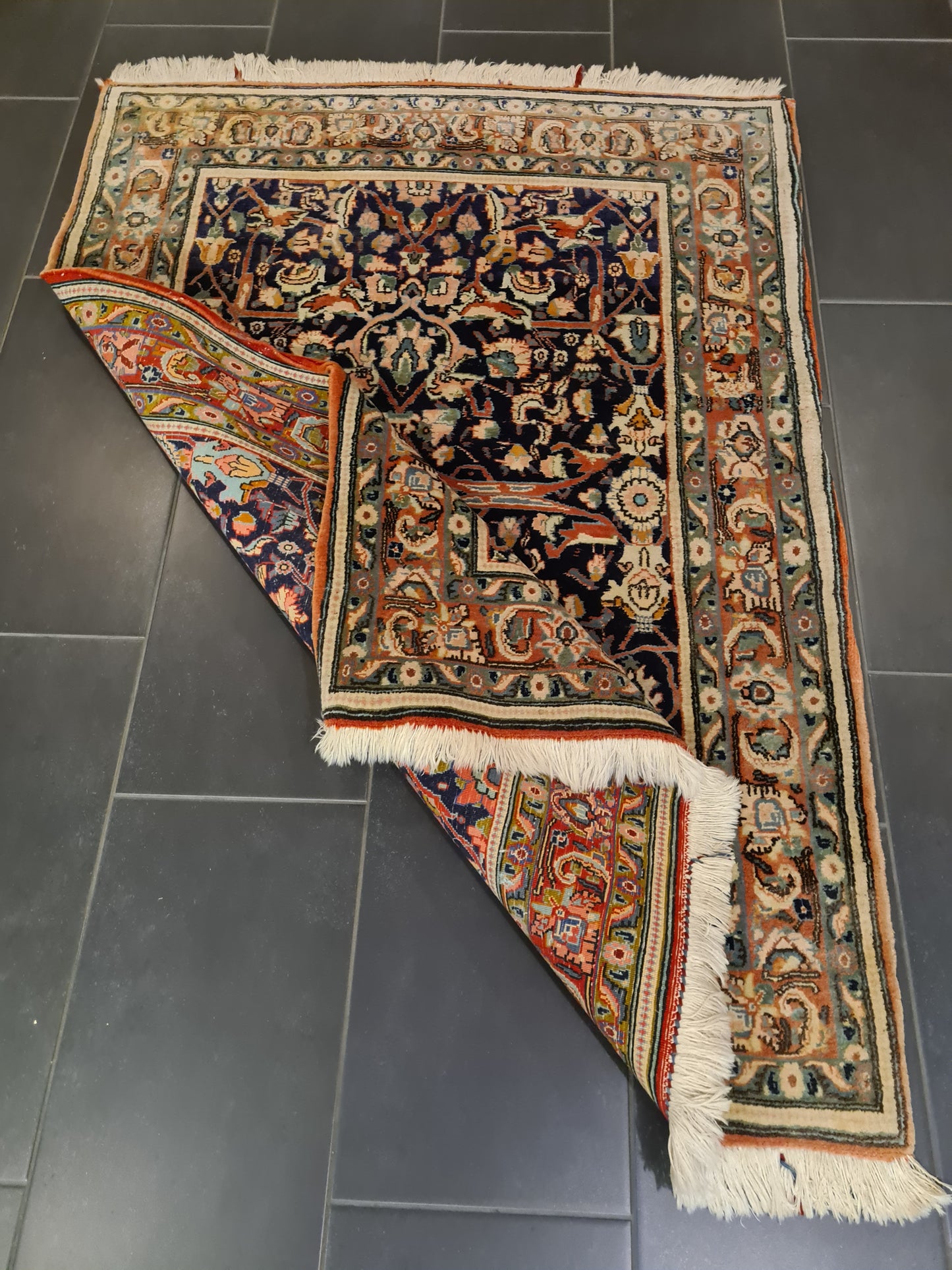 Perserteppich Orientteppich Handgeknüpfter Teppich Bidjar 163x115cm