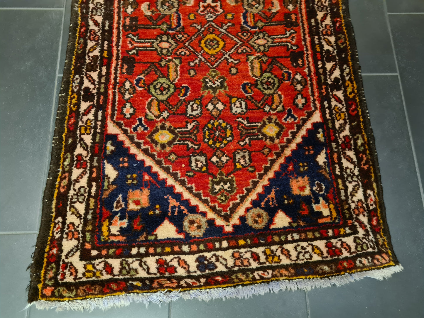 Perserteppich Orientteppich Handgeknüpfter Teppich Malaya Läufer 293x80cm