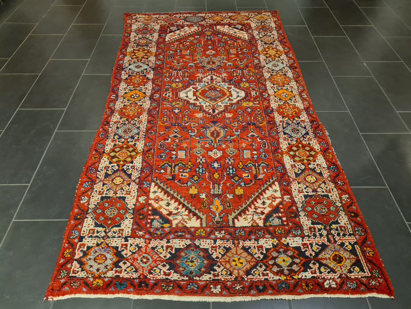 Perserteppich Orientteppich Handgeknüpfter Teppich Malaya fein 261x138cm