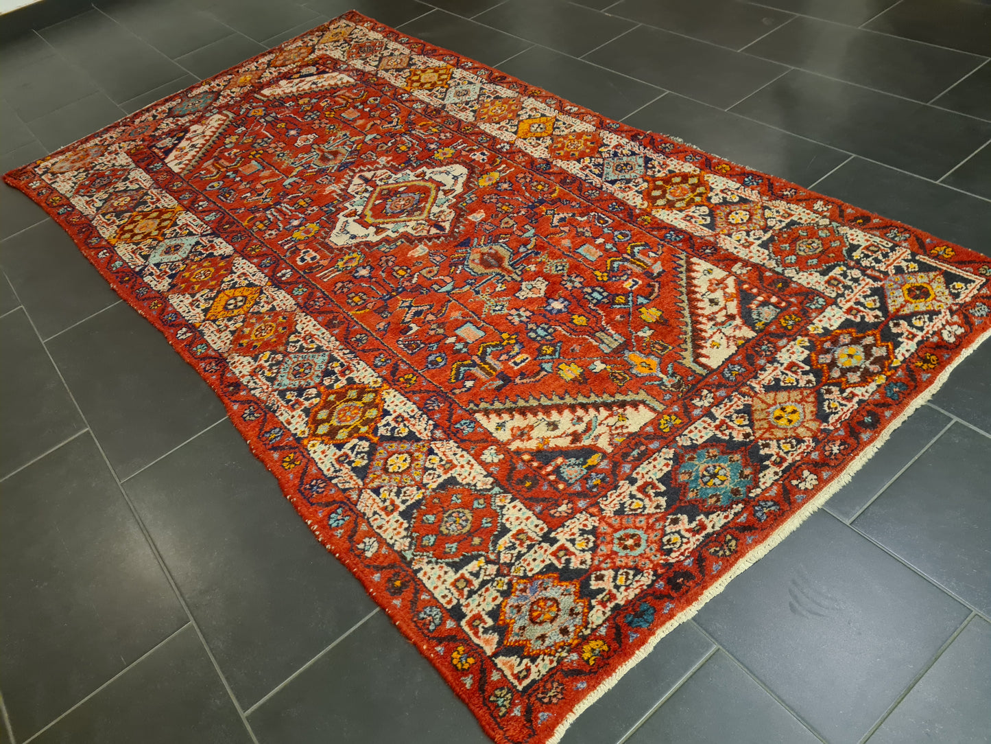 Perserteppich Orientteppich Handgeknüpfter Teppich Malaya fein 261x138cm