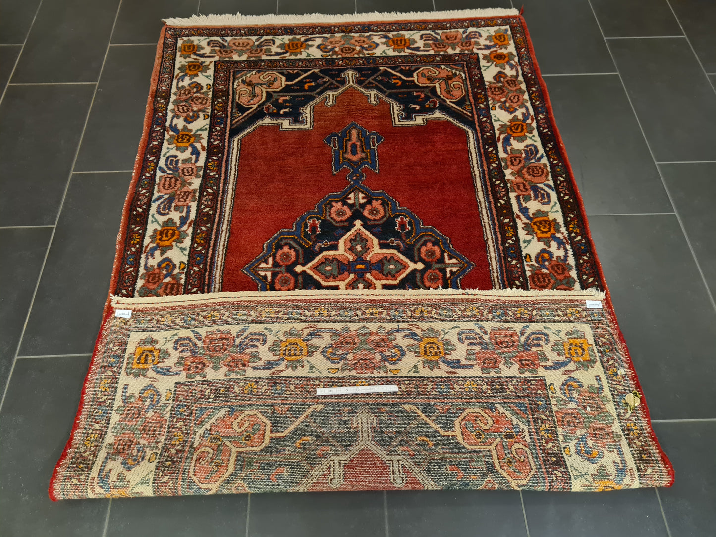 Perserteppich Orientteppich Handgeknüpfter Teppich Rosen Bidjar 220x134cm