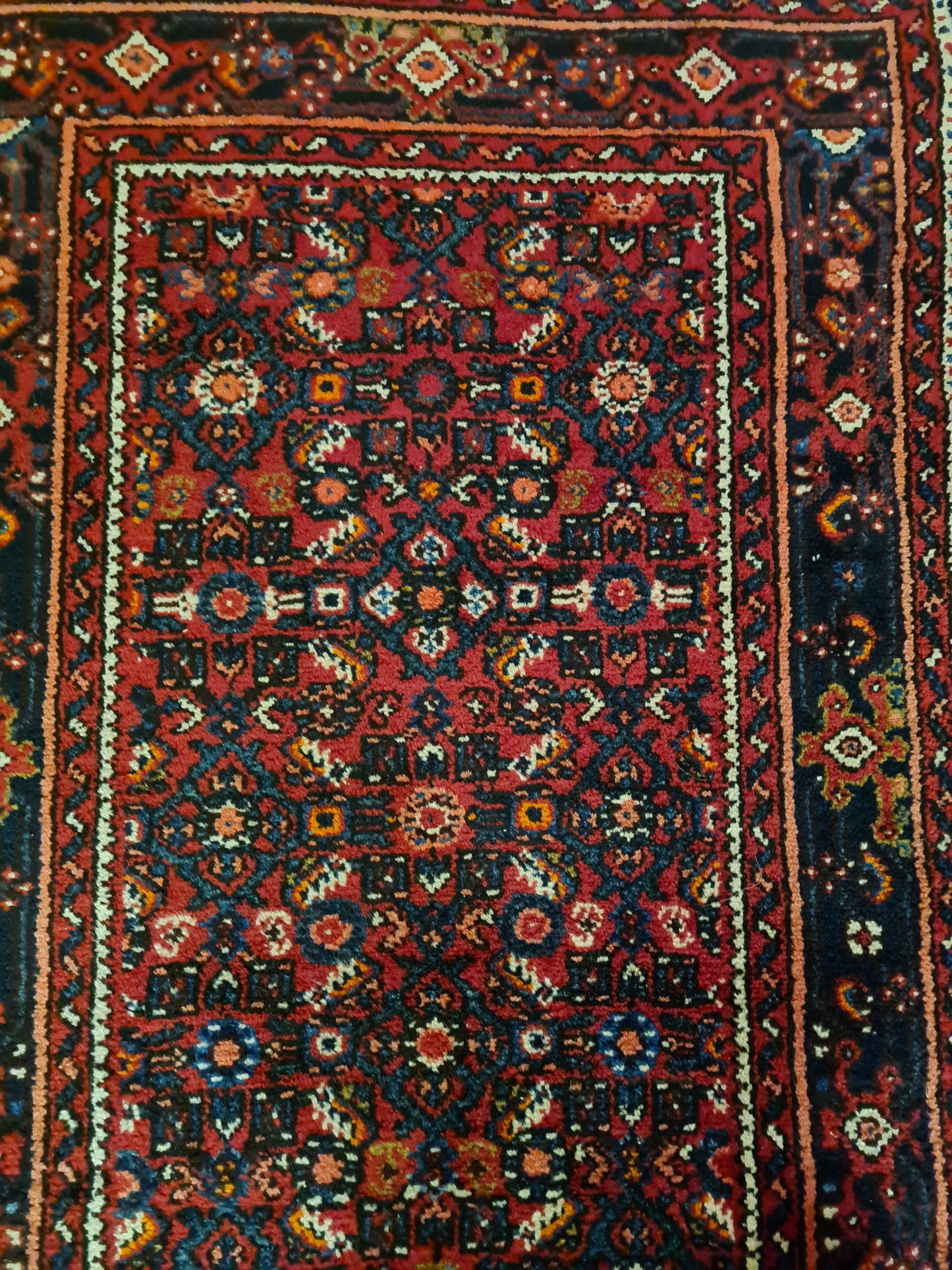 Perserteppich Orientteppich Handgeknüpfter Teppich Malaya Läufer 373x83cm