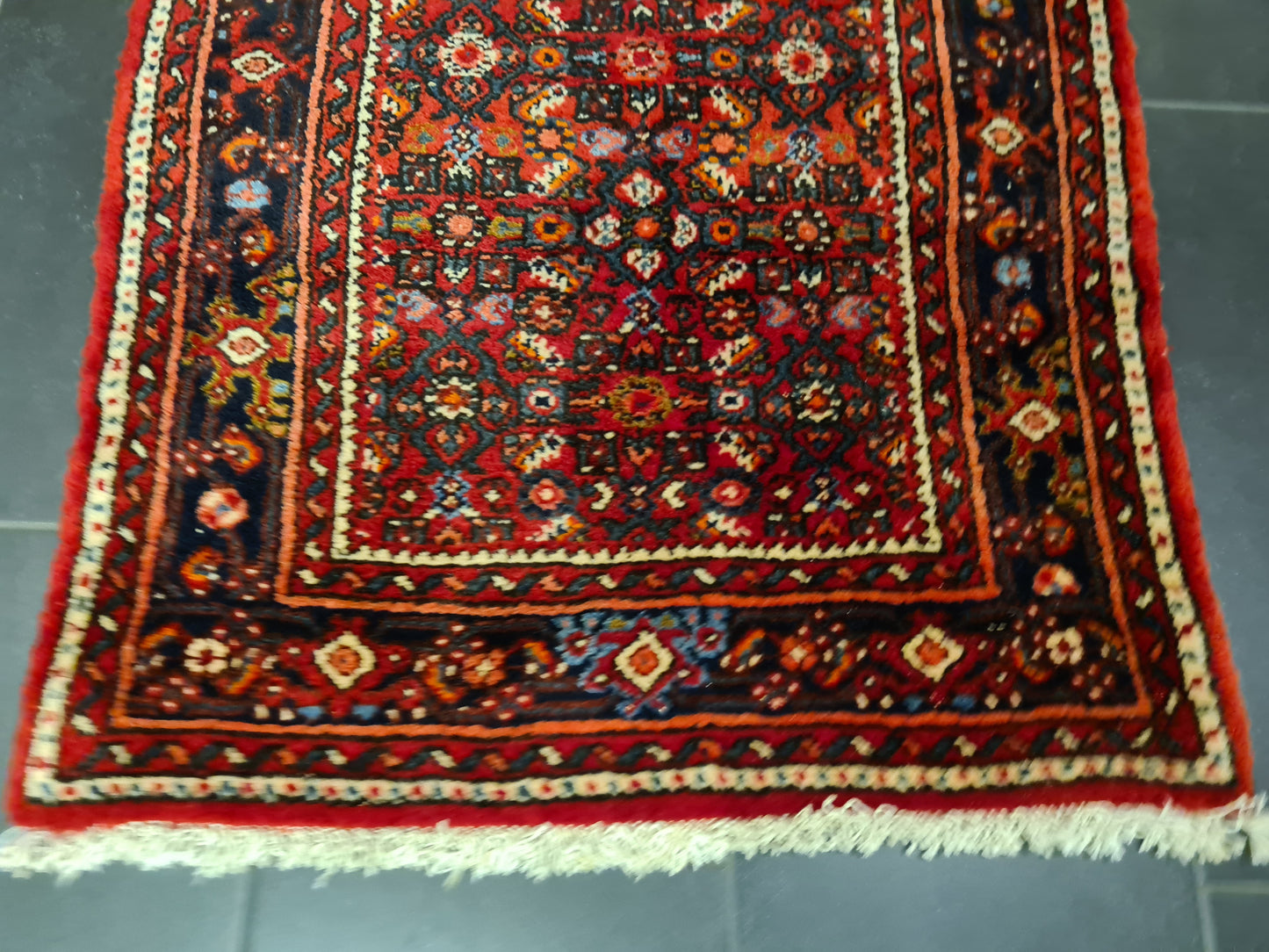 Perserteppich Orientteppich Handgeknüpfter Teppich Malaya Läufer 373x83cm