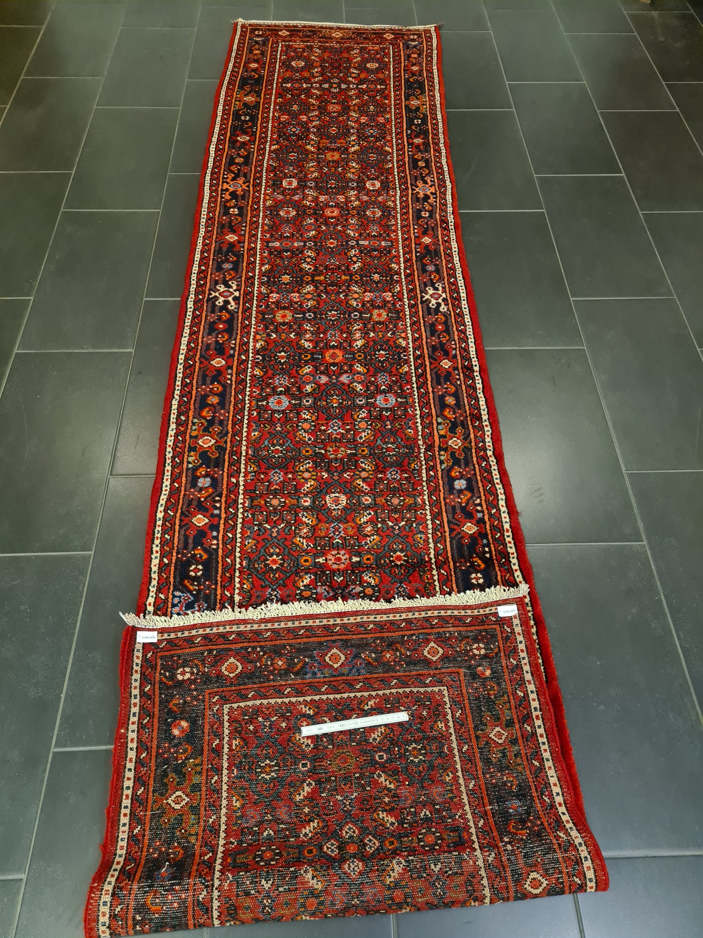 Perserteppich Orientteppich Handgeknüpfter Teppich Malaya Läufer 373x83cm