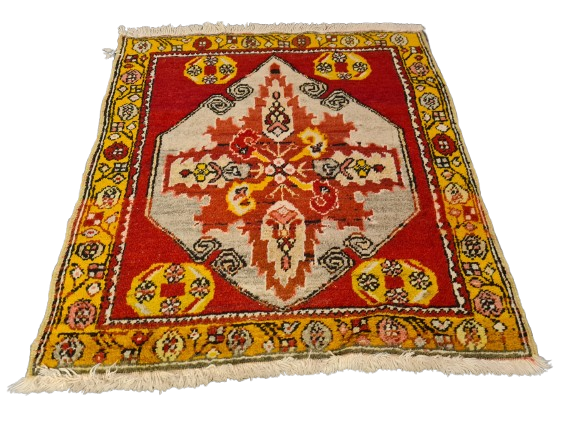 Perserteppich Orientteppich Handgeknüpfter Teppich Anatol Yürük antik 76x67cm