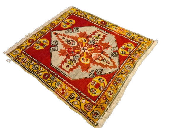 Perserteppich Orientteppich Handgeknüpfter Teppich Anatol Yürük antik 76x67cm