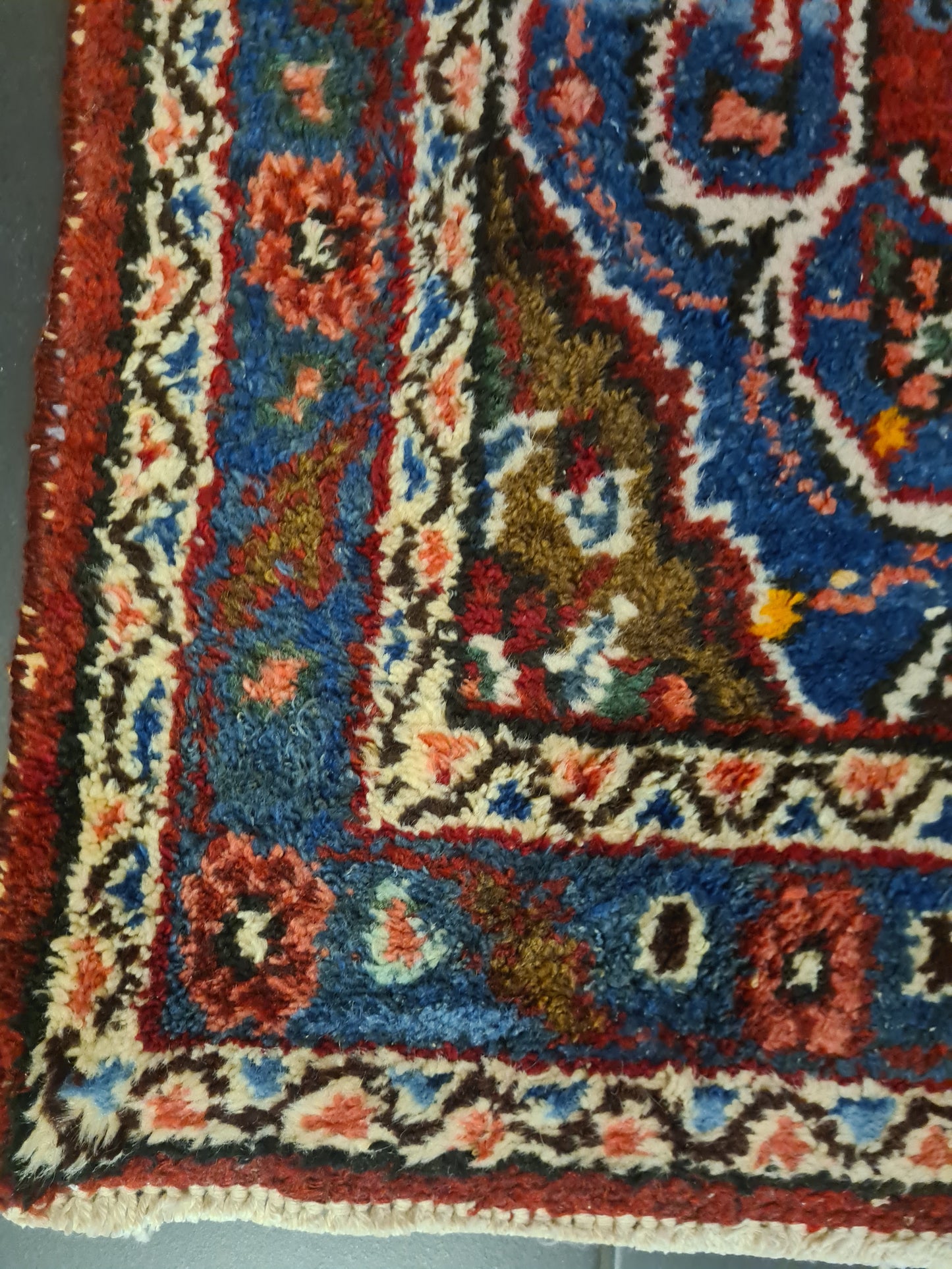 Perserteppich Orientteppich Handgeknüpfter Teppich Hamedan Läufer 254x82cm