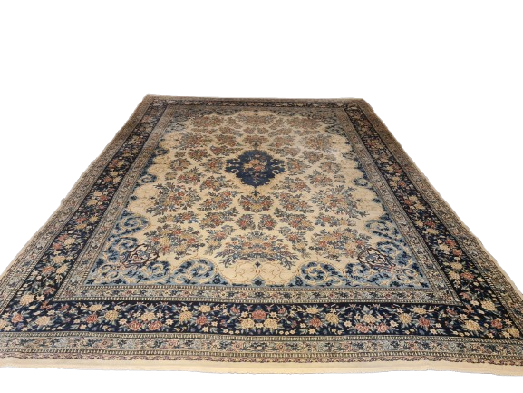 Perserteppich Orientteppich Handgeknüpfter Kirman Laver 384x281cm