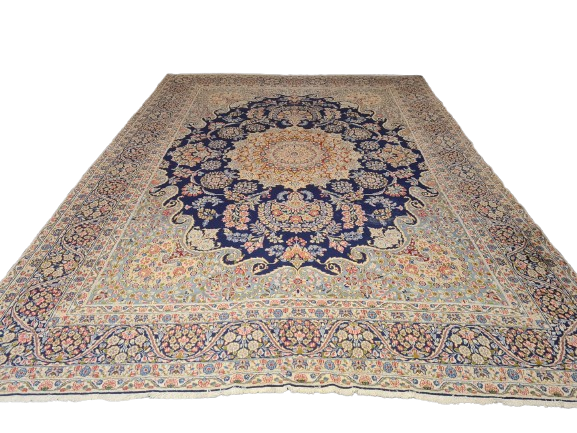 Perserteppich Orientteppich Handgeknüpfter Teppich Kirman 412x295cm