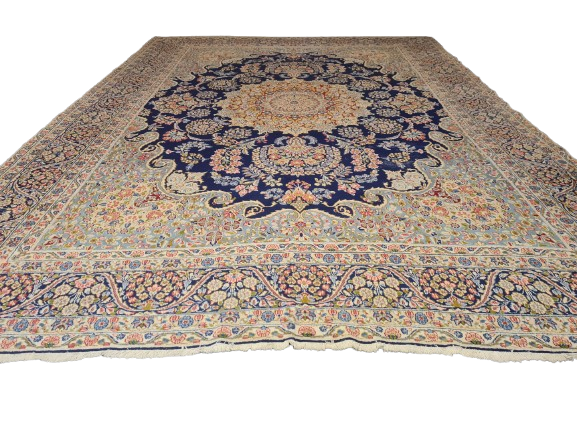 Perserteppich Orientteppich Handgeknüpfter Teppich Kirman 412x295cm