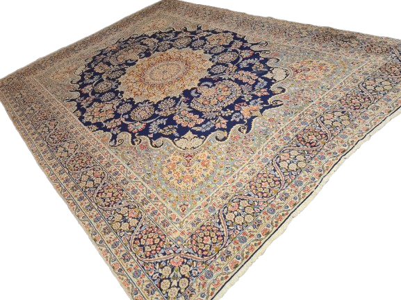 Perserteppich Orientteppich Handgeknüpfter Teppich Kirman 412x295cm