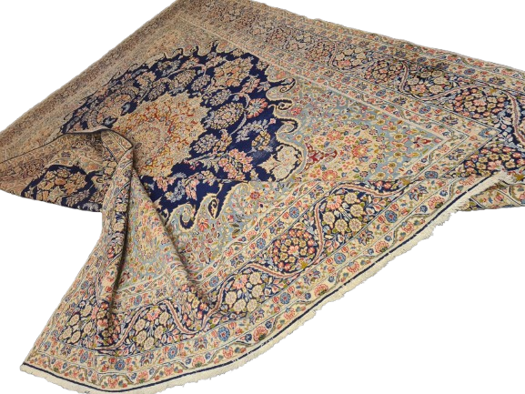 Perserteppich Orientteppich Handgeknüpfter Teppich Kirman 412x295cm