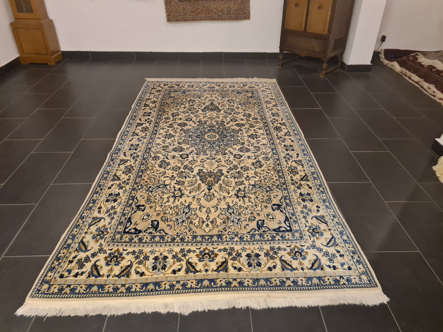 Perserteppich Orientteppich Handgeknüpfter Tepppich Nain 9La 290x158cm