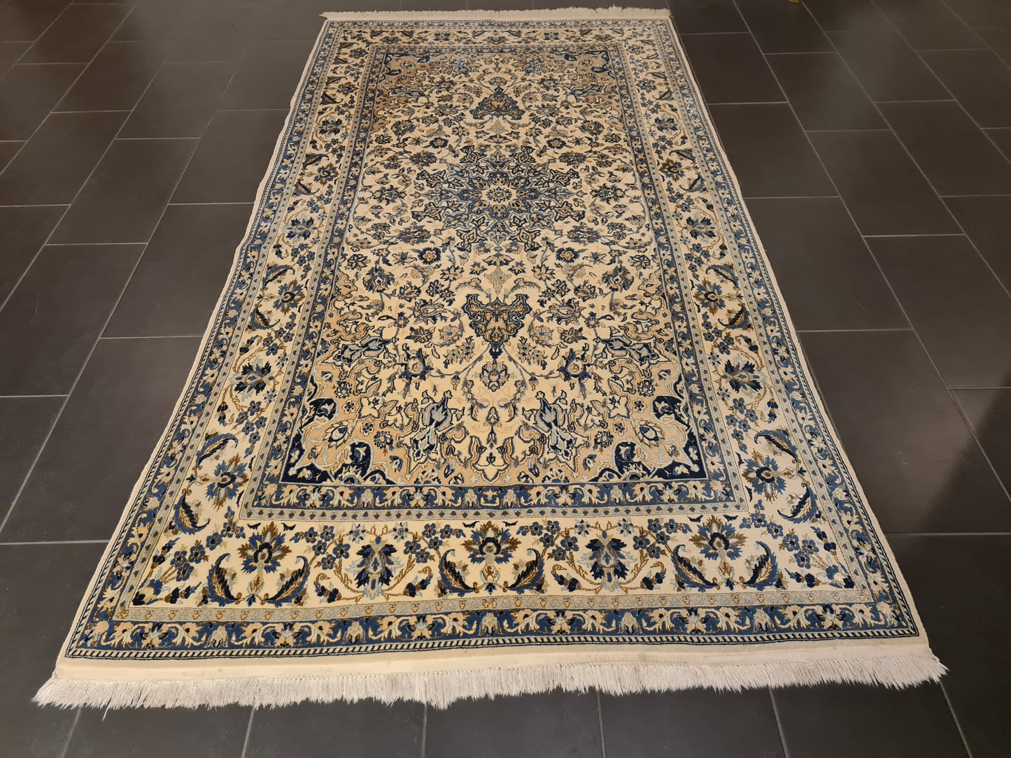 Perserteppich Orientteppich Handgeknüpfter Tepppich Nain 9La 290x158cm