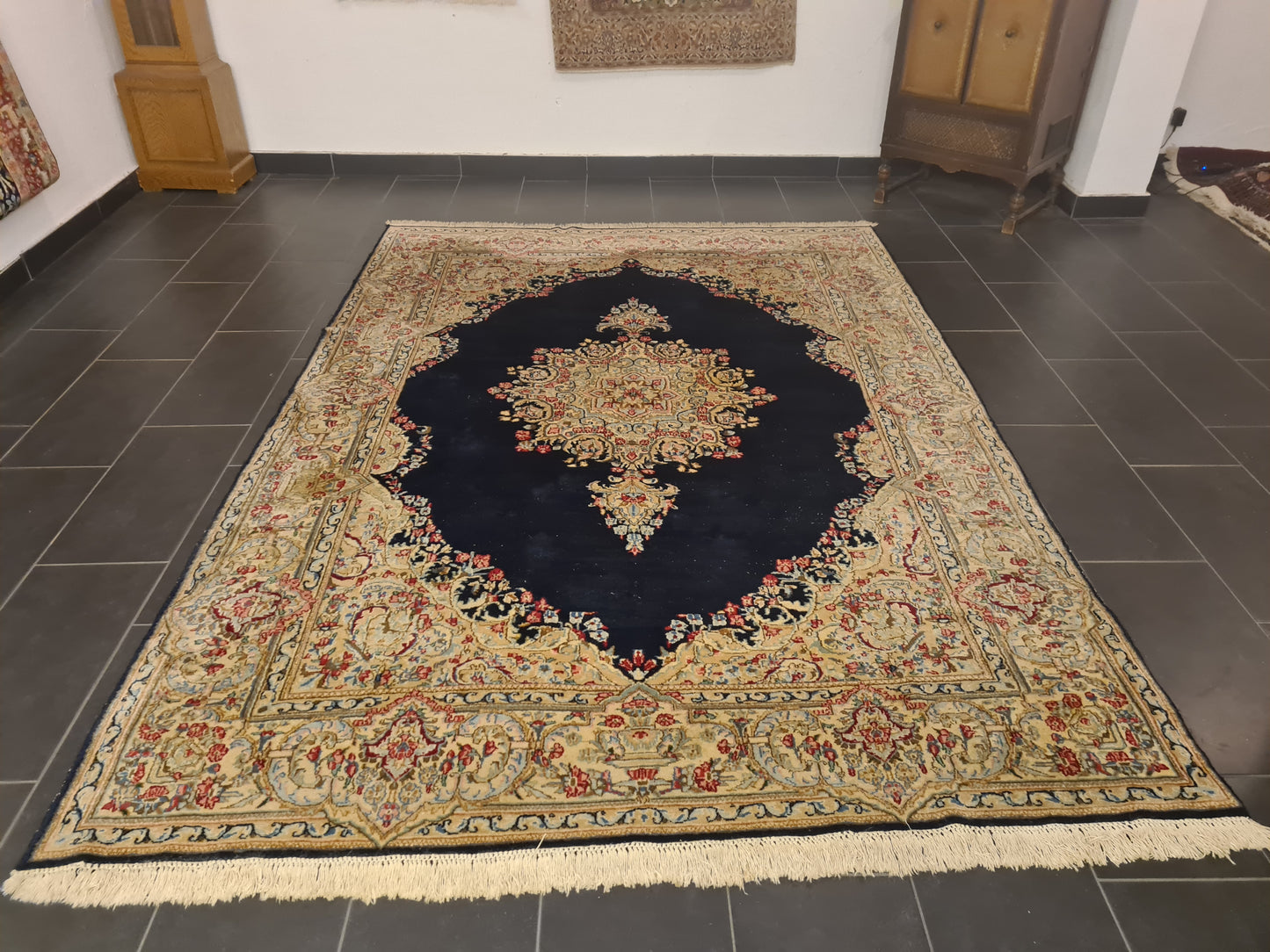 Perserteppich Orientteppich Handgeknüpfter Teppich Kirman fein 295x205cm