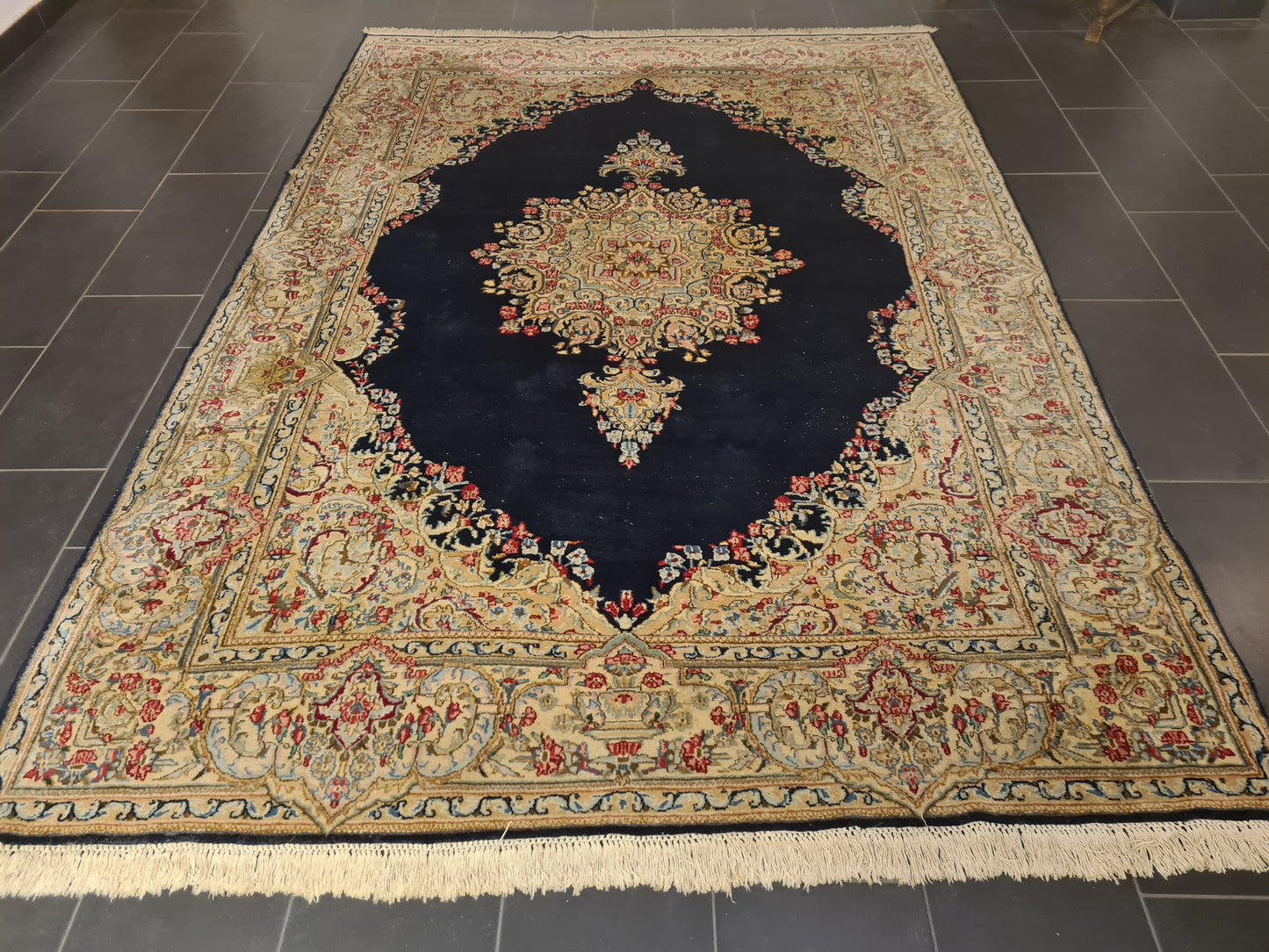 Perserteppich Orientteppich Handgeknüpfter Teppich Kirman fein 295x205cm