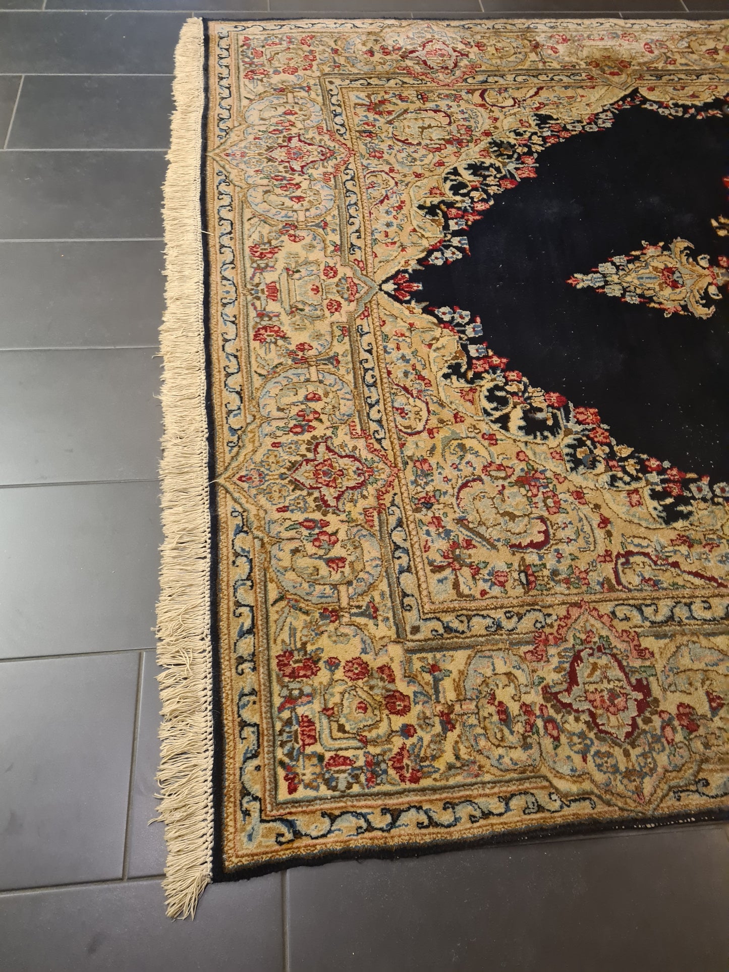 Perserteppich Orientteppich Handgeknüpfter Teppich Kirman fein 295x205cm