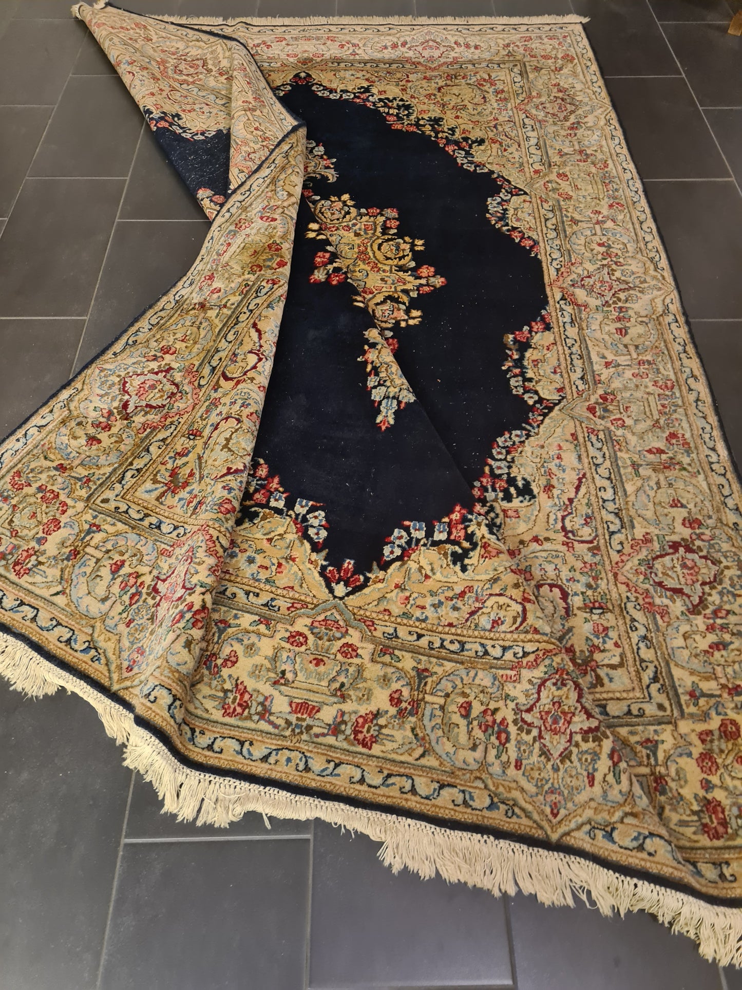 Perserteppich Orientteppich Handgeknüpfter Teppich Kirman fein 295x205cm