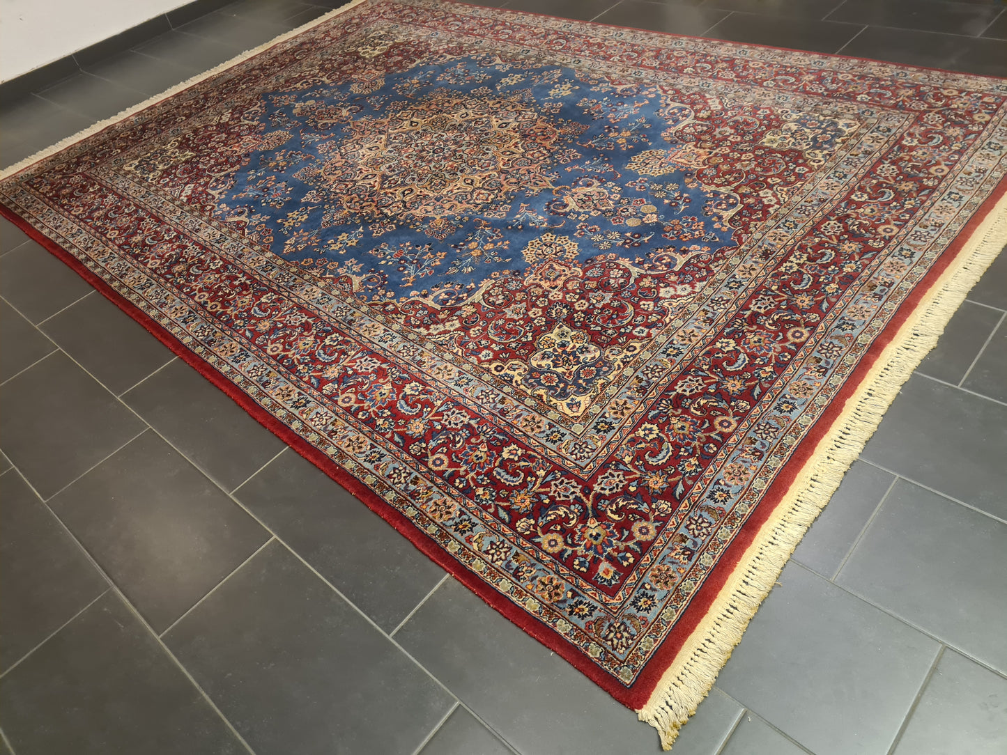 Perserteppich Orientteppich Handgeknüpfter Hereke Teppich signiert 360x252cm